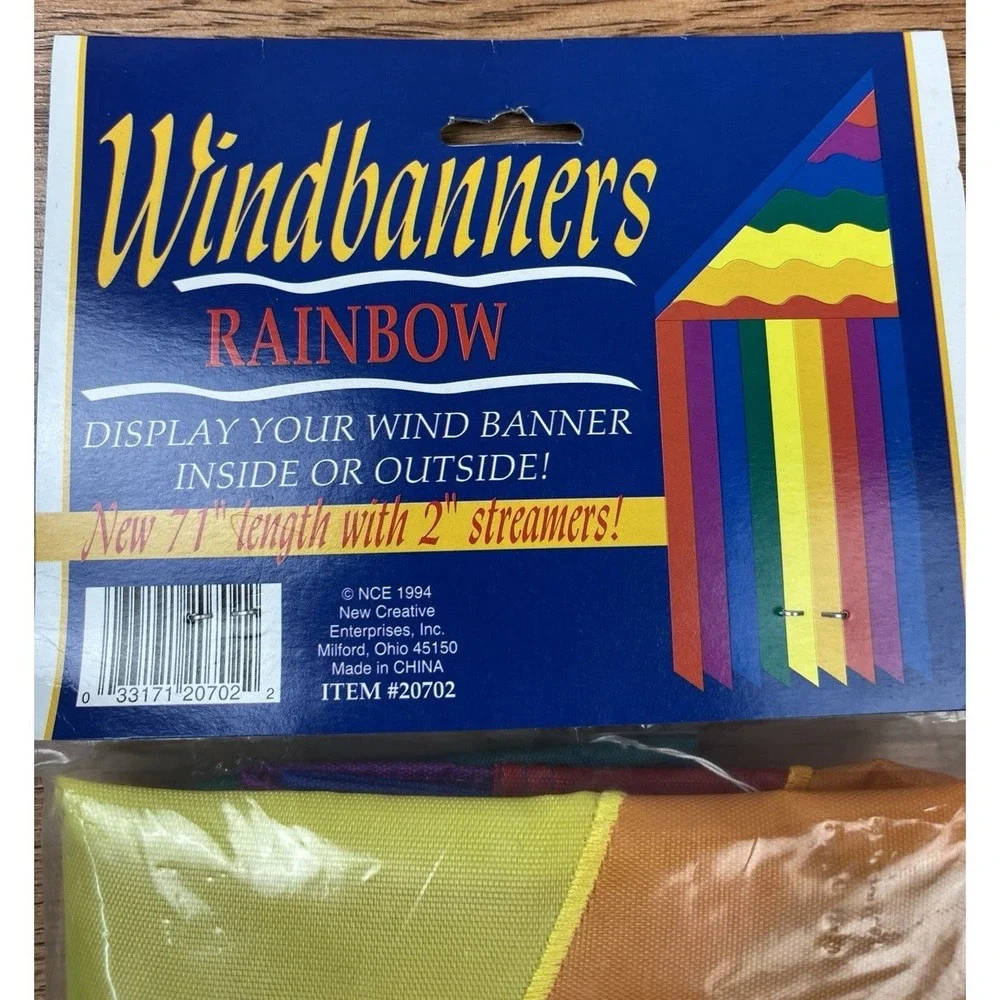 Vintage Rainbow Pride Windbanners Outdoor Yard Flag Decor 71